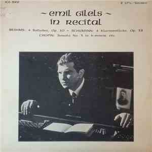 Emil Gilels - In Recital download free
