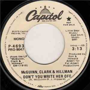 McGuinn, Clark & Hillman - Don't You Write Her Off download free