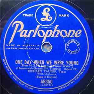 Richard Tauber - One Day When We Were Young / I'm In Love With Vienna download free